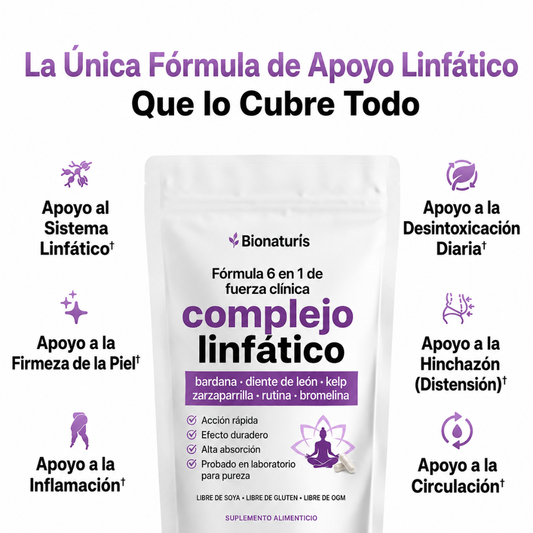 Complejo Linfático 6 en 1 - Apoyo Retención e Hinchazón