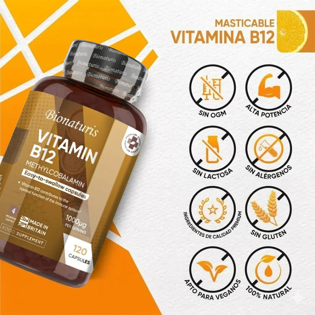 Vitamina B12 Energía y Mente Activa