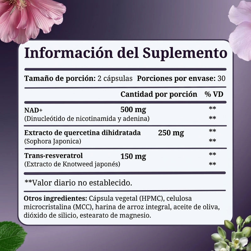 NAD+ Fórmula Huesos
