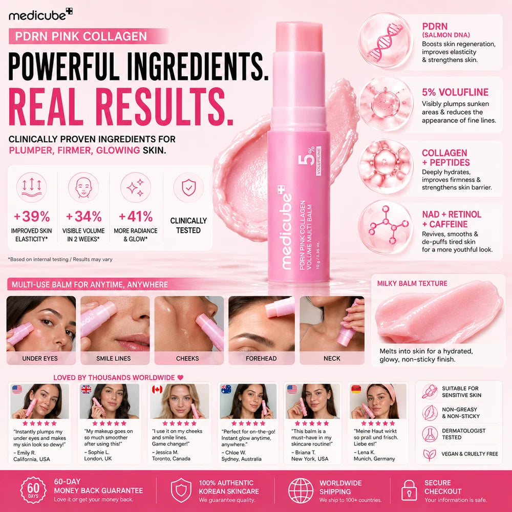 Bálsamo Labial Coreano con PDRN + Péptidos