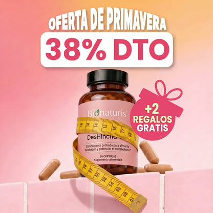 DesHincha 40+ Menos hinchazón. Luce Más este verano.