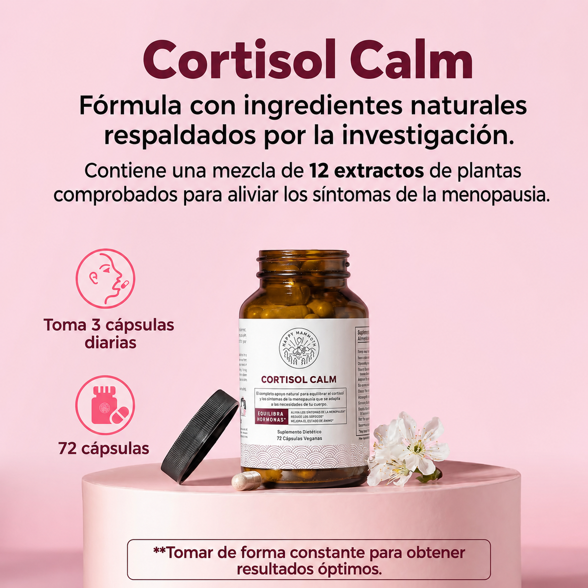 Corticalm - Equilibrio Hormonal Natural Durante la Menopausia.