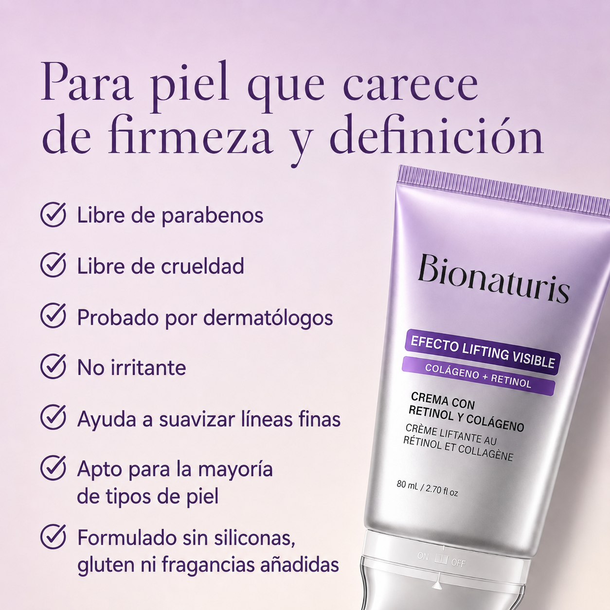 BioLift™ Crema Retinol + Colágeno con Gua Sha