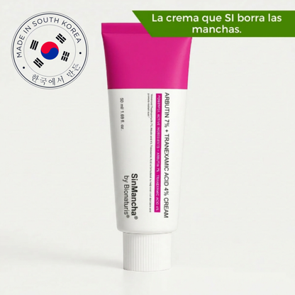 SinMancha® - Crema Correctora de Manchas con Arbutina 7% + Ácido Tranexámico