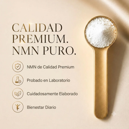 NMN NAD en Polvo Puro - Máxima Absorción y Efecto