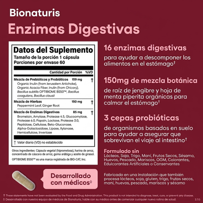 Enzimas Digestivas - Digestión Fácil para tus Platos Favoritos