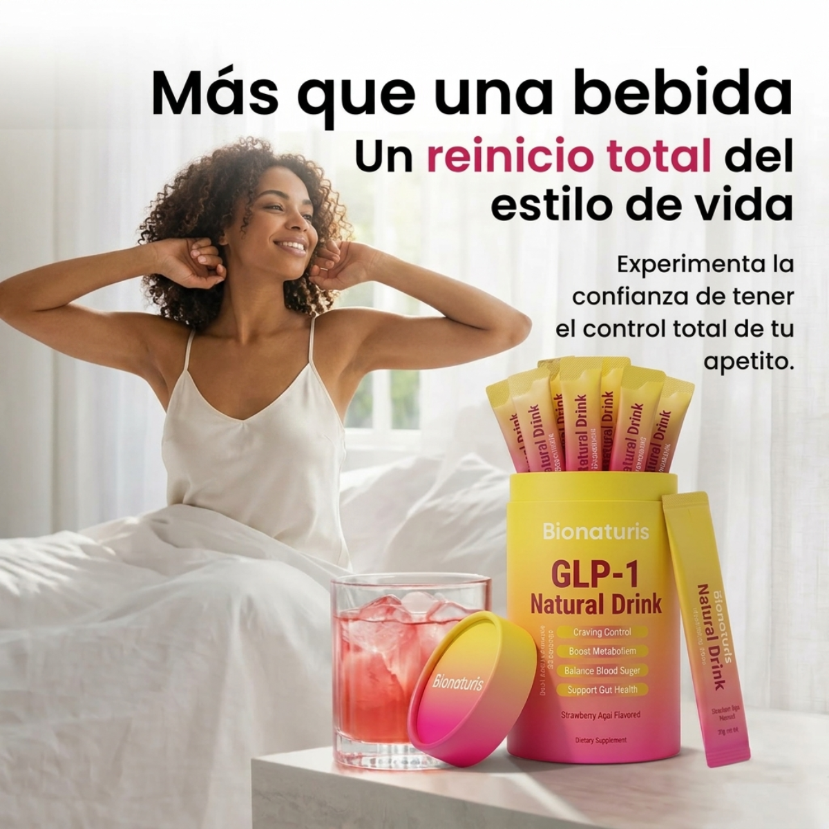 GLP-1 Natural Drink - Controla Tu Hambre, Sin Receta, Sin Agujas.