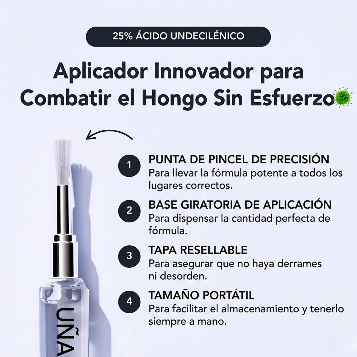 Lápiz Antifúngico UÑAsana™- Elimina la micosis de uñas desde la raíz