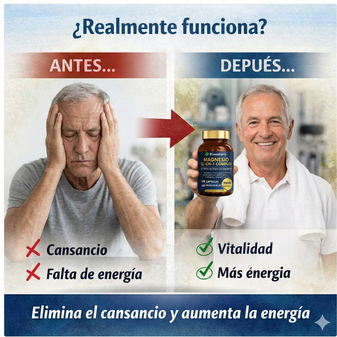 Magnesio Activo 12 en 1 – Antiaging & Renovación Celular
