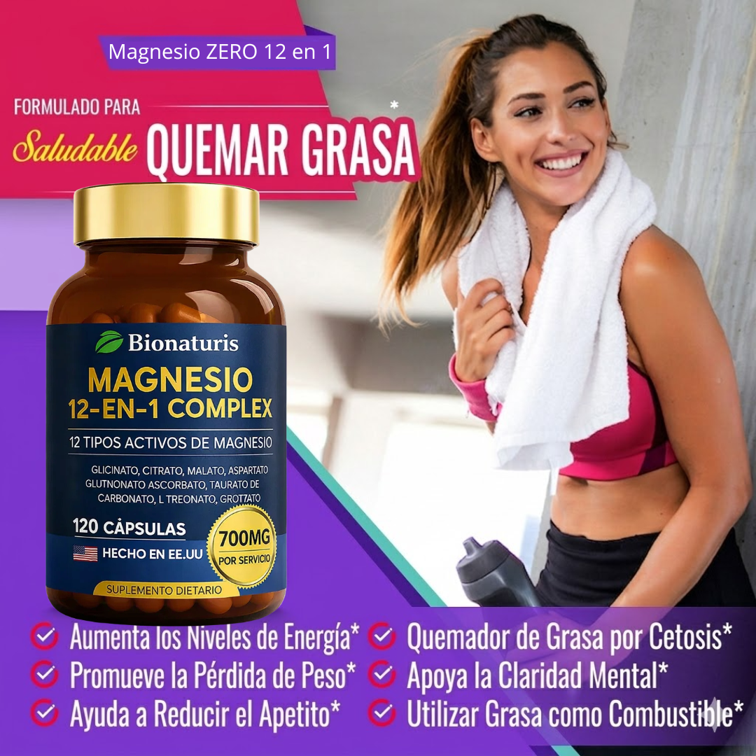Magnesio ZERO 12 en 1 – Elimina la Grasa y la Inflamación