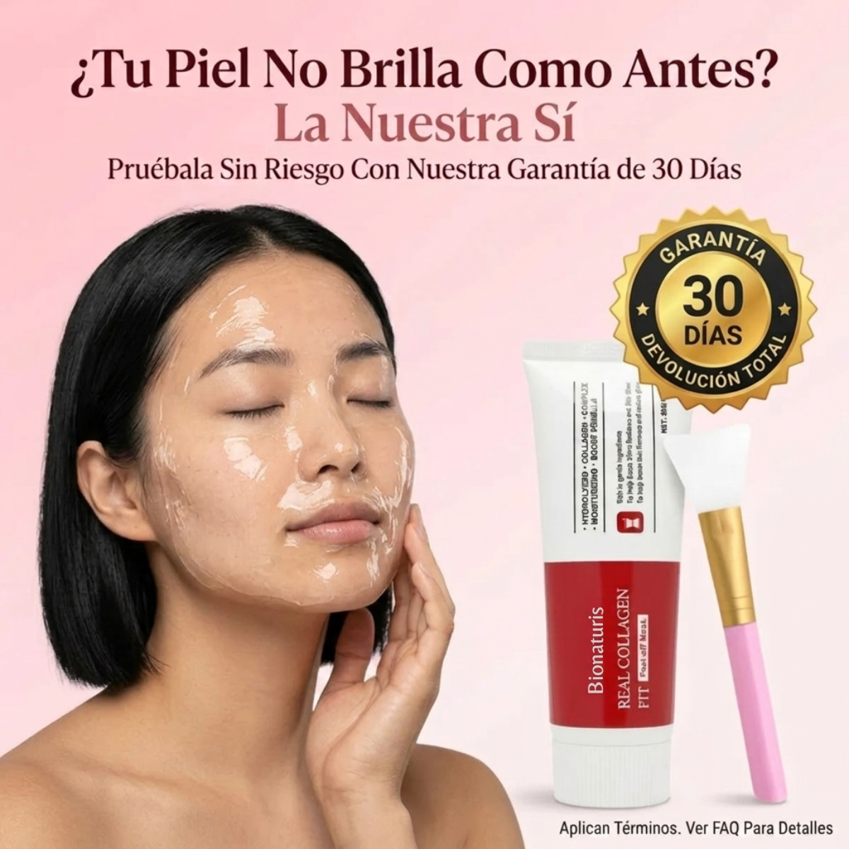 Mascarilla Coreana Real Collagen Peel-Off — Piel de Cristal desde Casa