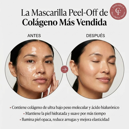 Mascarilla Coreana Real Collagen Peel-Off — Piel de Cristal desde Casa