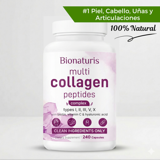 Multi Colágeno con Péptidos - Piel luminosa y sin manchas.