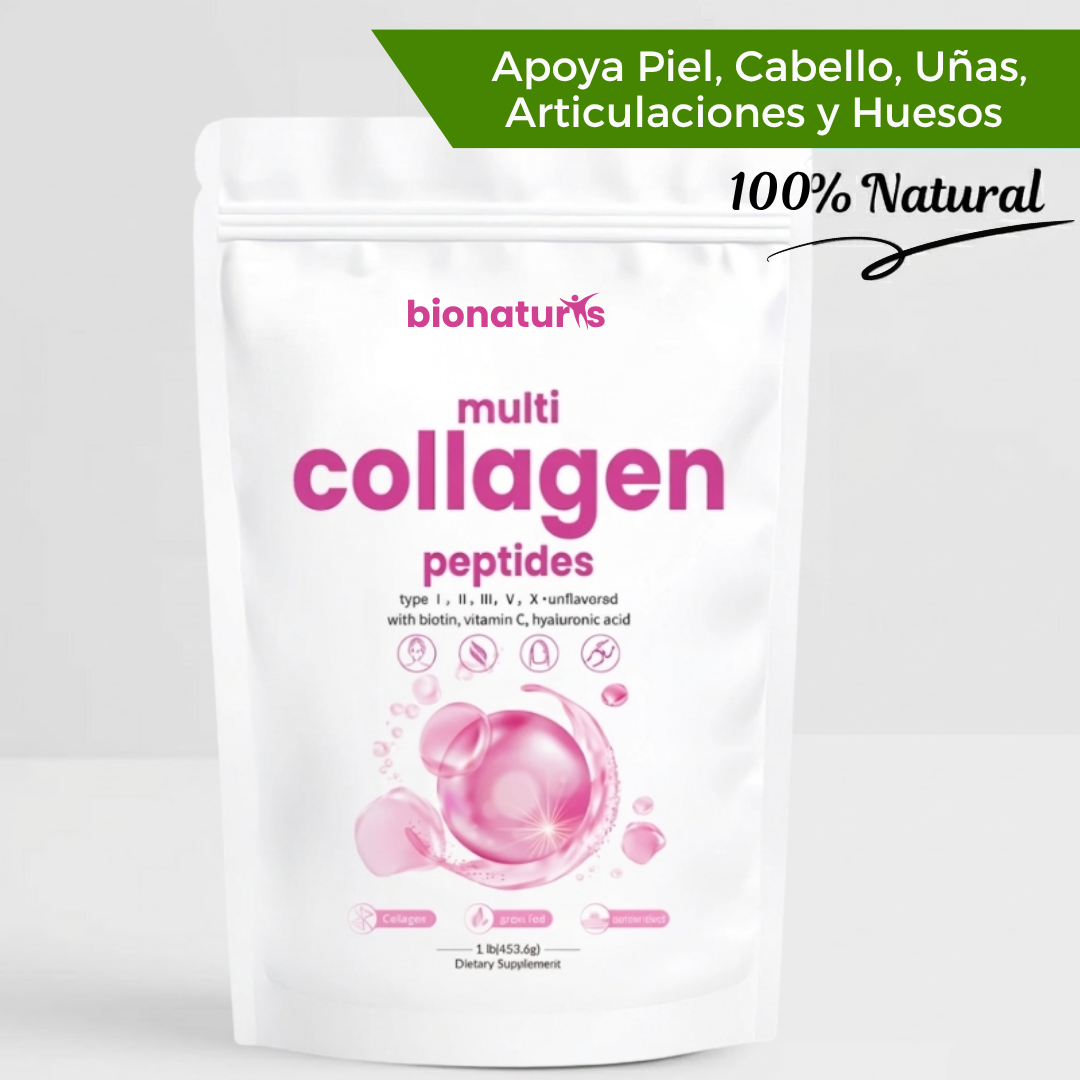 Colágeno PREMIUM en Polvo - Articulaciones, Cabello, Piel y Uñas Saludables