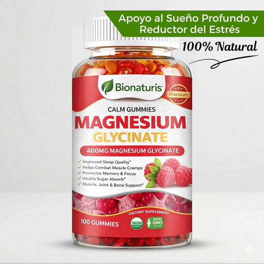 Glicinato de Magnesio Gummies - Mejora del Sueño y del Estrés