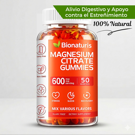 Citrato de Magnesio Gummies - Mejor Digestión y Sin Estreñimiento