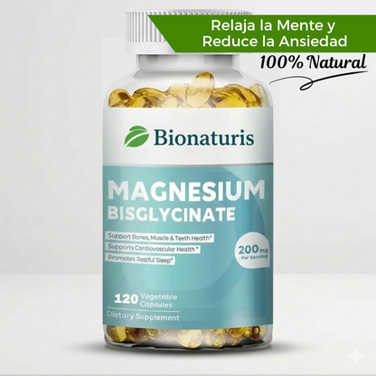 Bisglicinato de Magnesio - Relaja Mente y Ansiedad