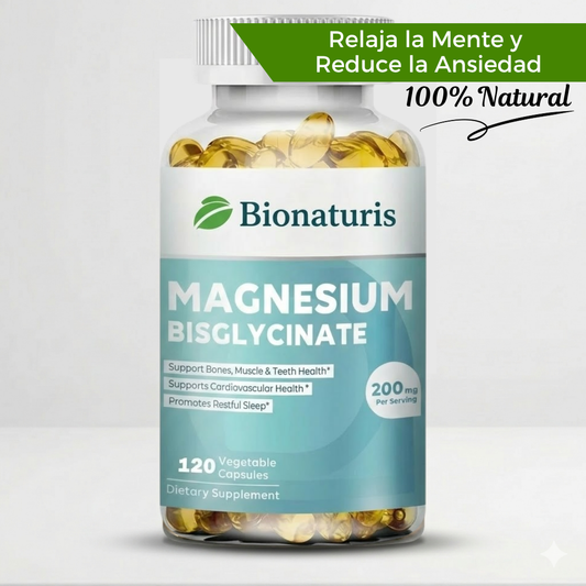 Bisglicinato de Magnesio - Relaja Mente y Ansiedad