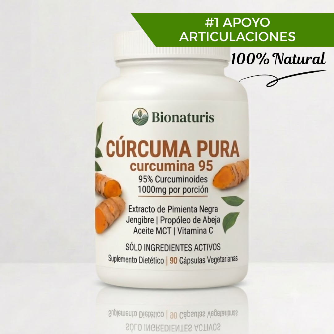 CúrActiva™ Curcumina Pura (Ariticulaciones, Inflamación y Mobiliad)