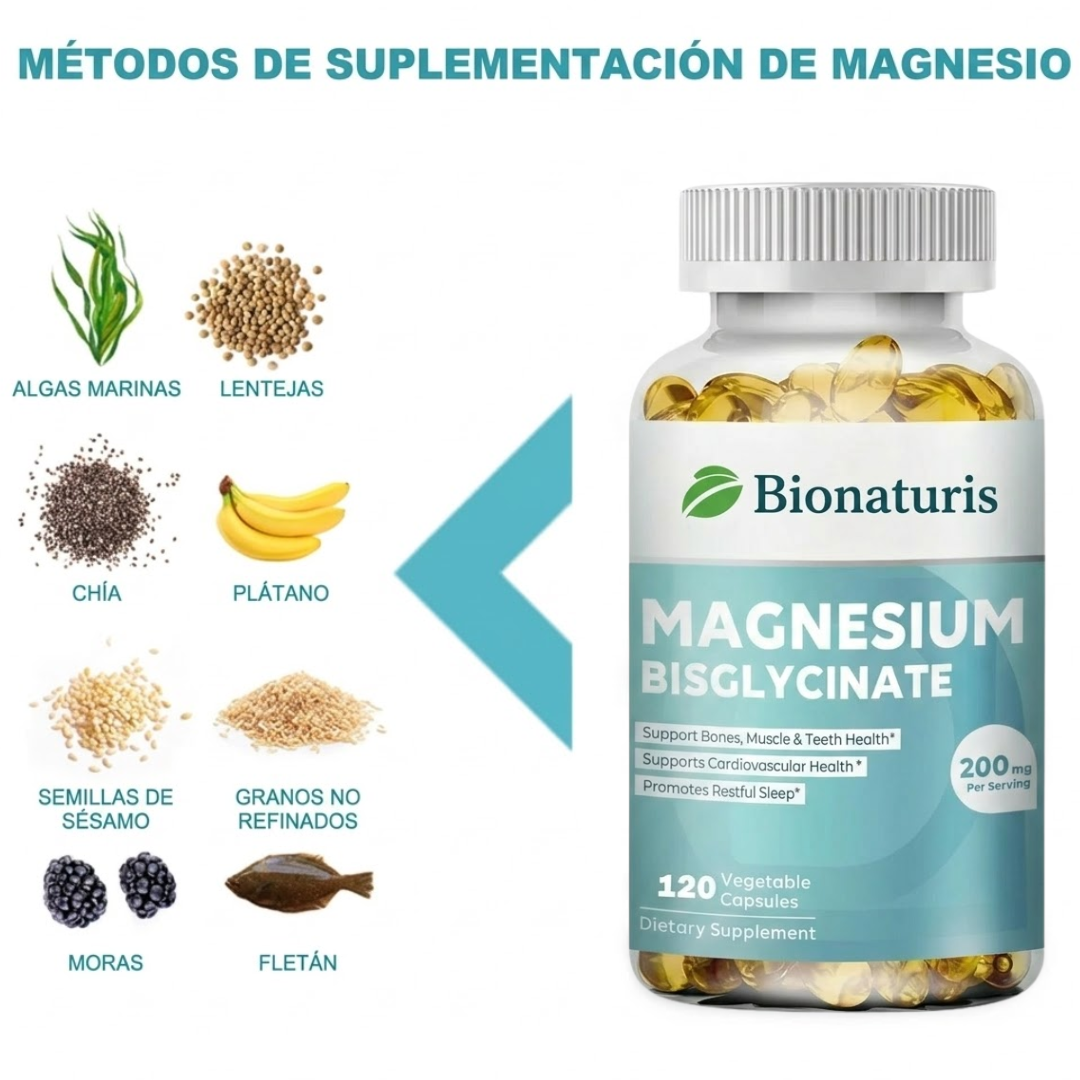 Bisglicinato de Magnesio - Relaja Mente y Ansiedad