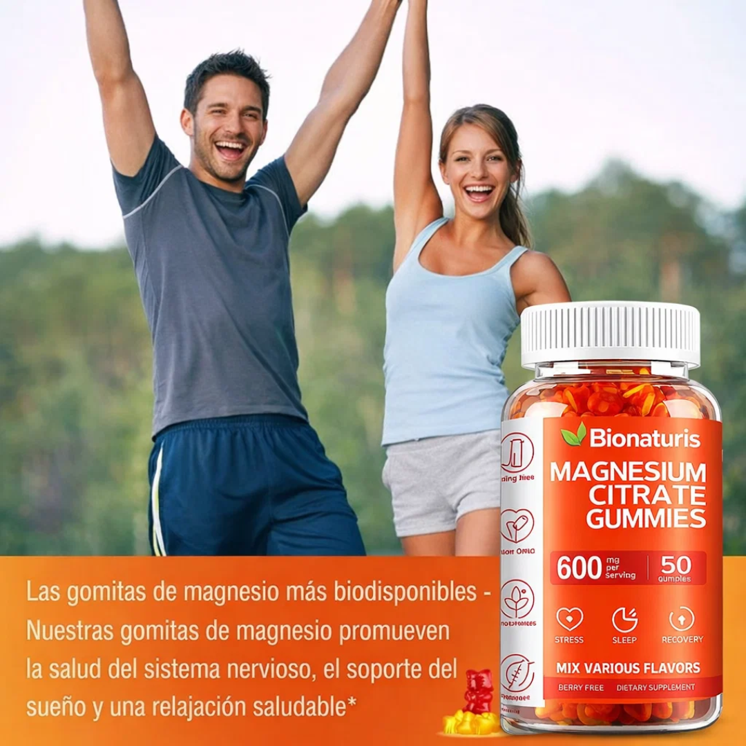 Citrato de Magnesio Gummies - Mejor Digestión y Sin Estreñimiento