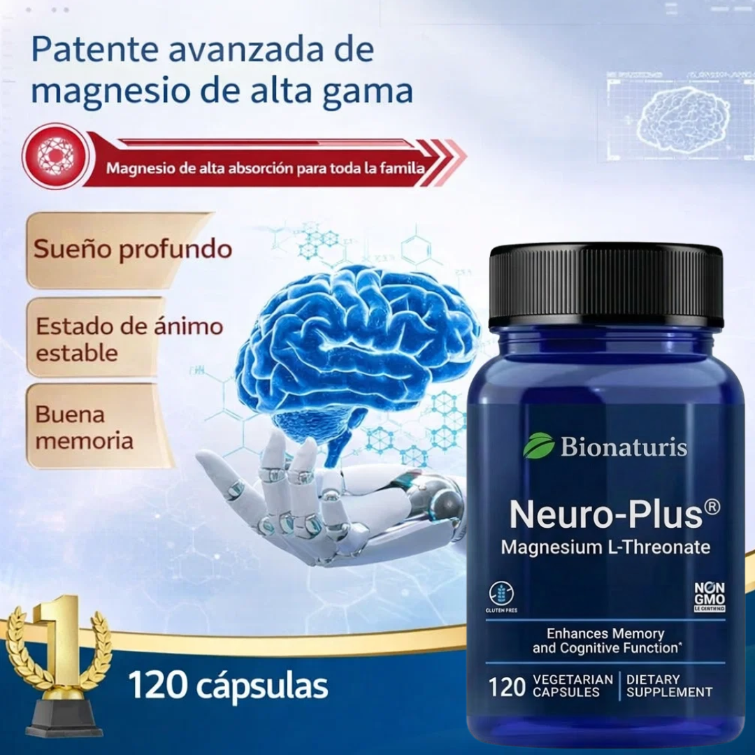 Treonato de Magnesio Premium - Apoyo Memoria y Concentración