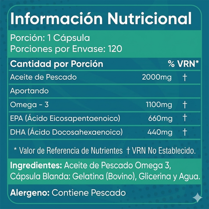 Omega 3 Aceite de Pescado con EPA y DHA
