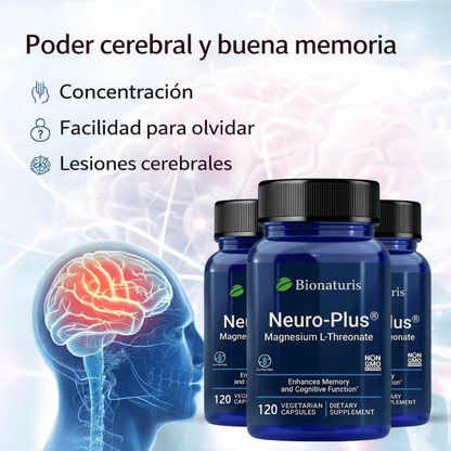 Treonato de Magnesio Premium - Apoyo Memoria y Concentración