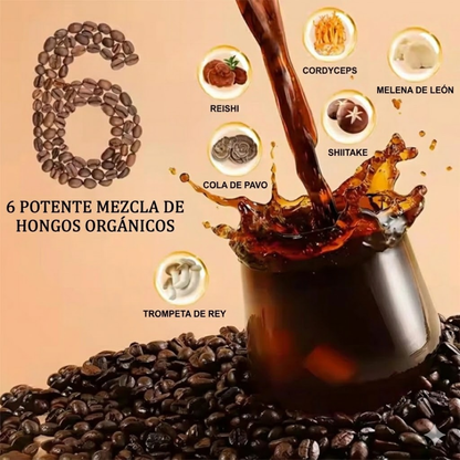 Café Soluble con Hongos - Energía y Sistema Inmune Mejorado