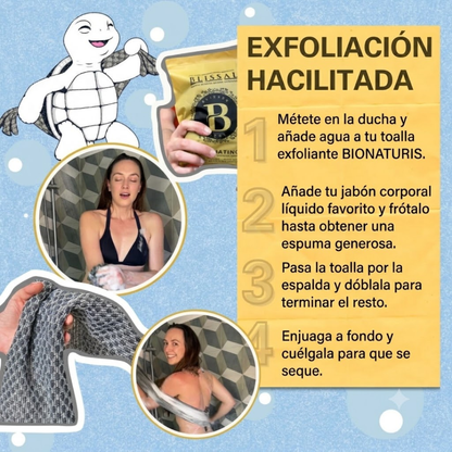 Toalla Exfoliante Premium Cuidado Piel