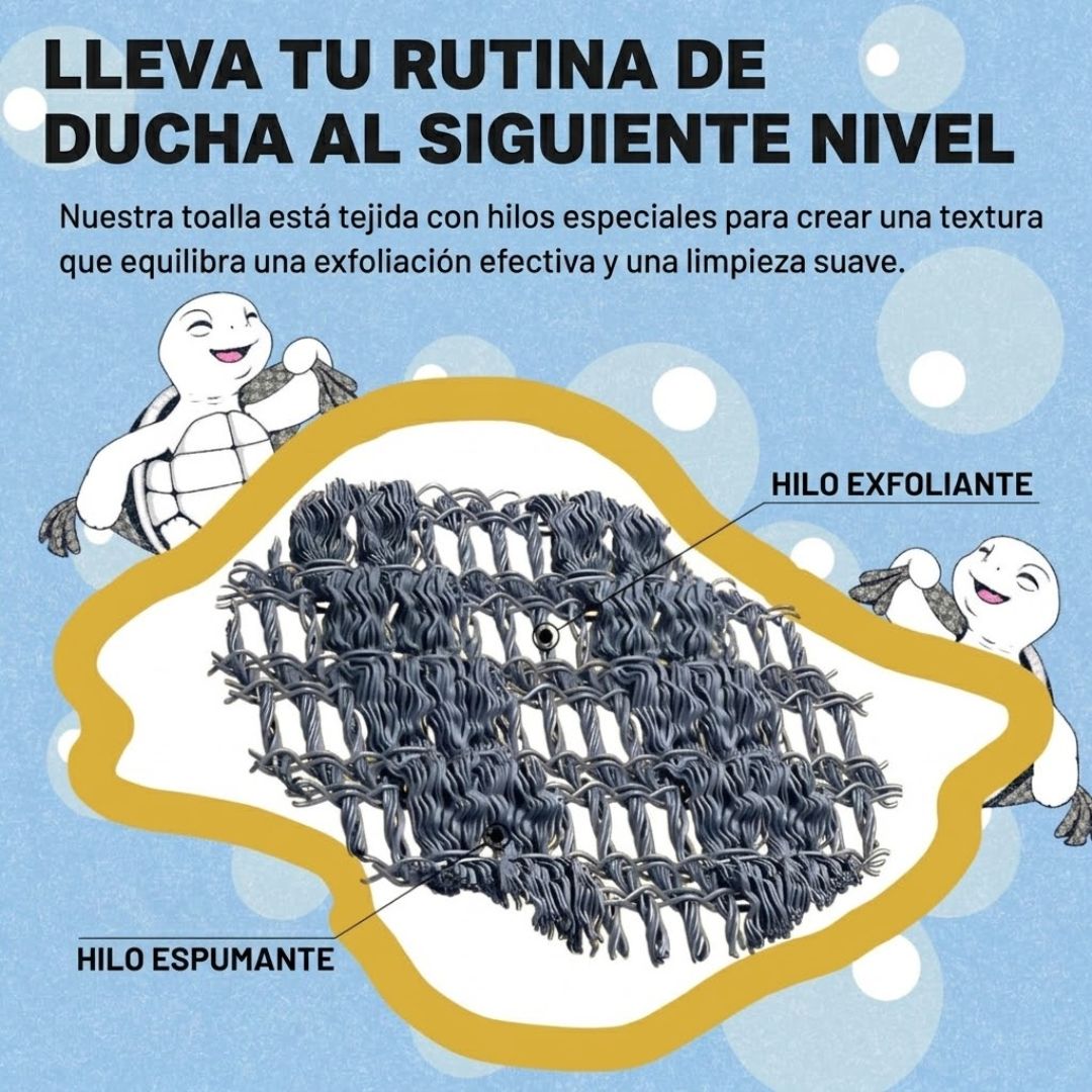 Toalla Exfoliante Premium Cuidado Piel