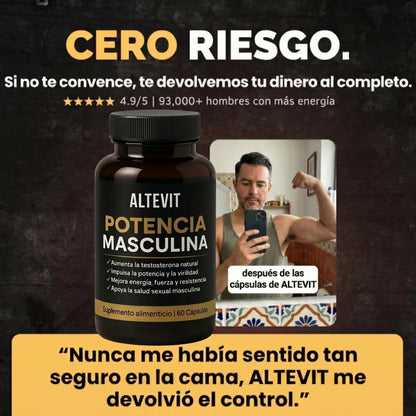 ALTEVIT- Reduce Panza y Potencia Masculina Natural
