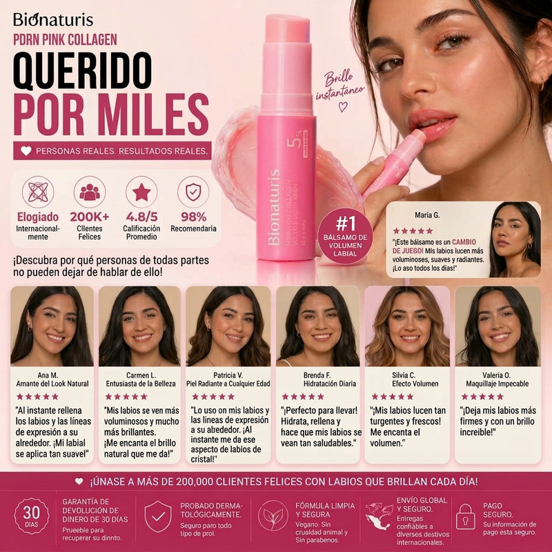 Bálsamo Labial Coreano con PDRN + Péptidos