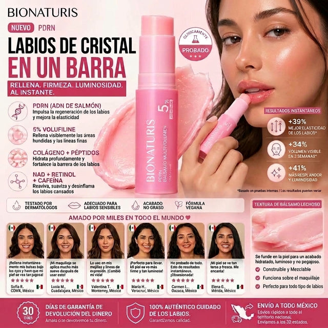 Bálsamo Labial Coreano con PDRN + Péptidos
