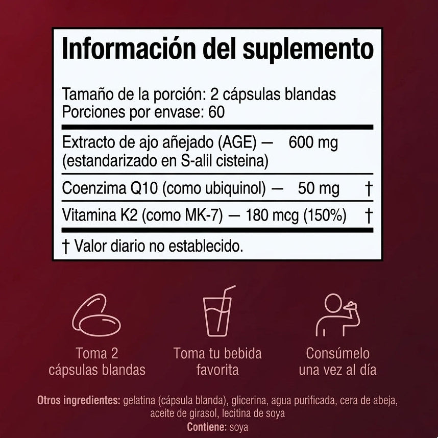 Extracto de Ajo Añejado Sin Olor