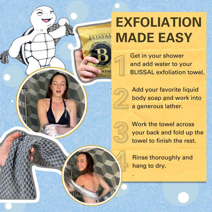 Toalla Exfoliante Premium Cuidado Piel