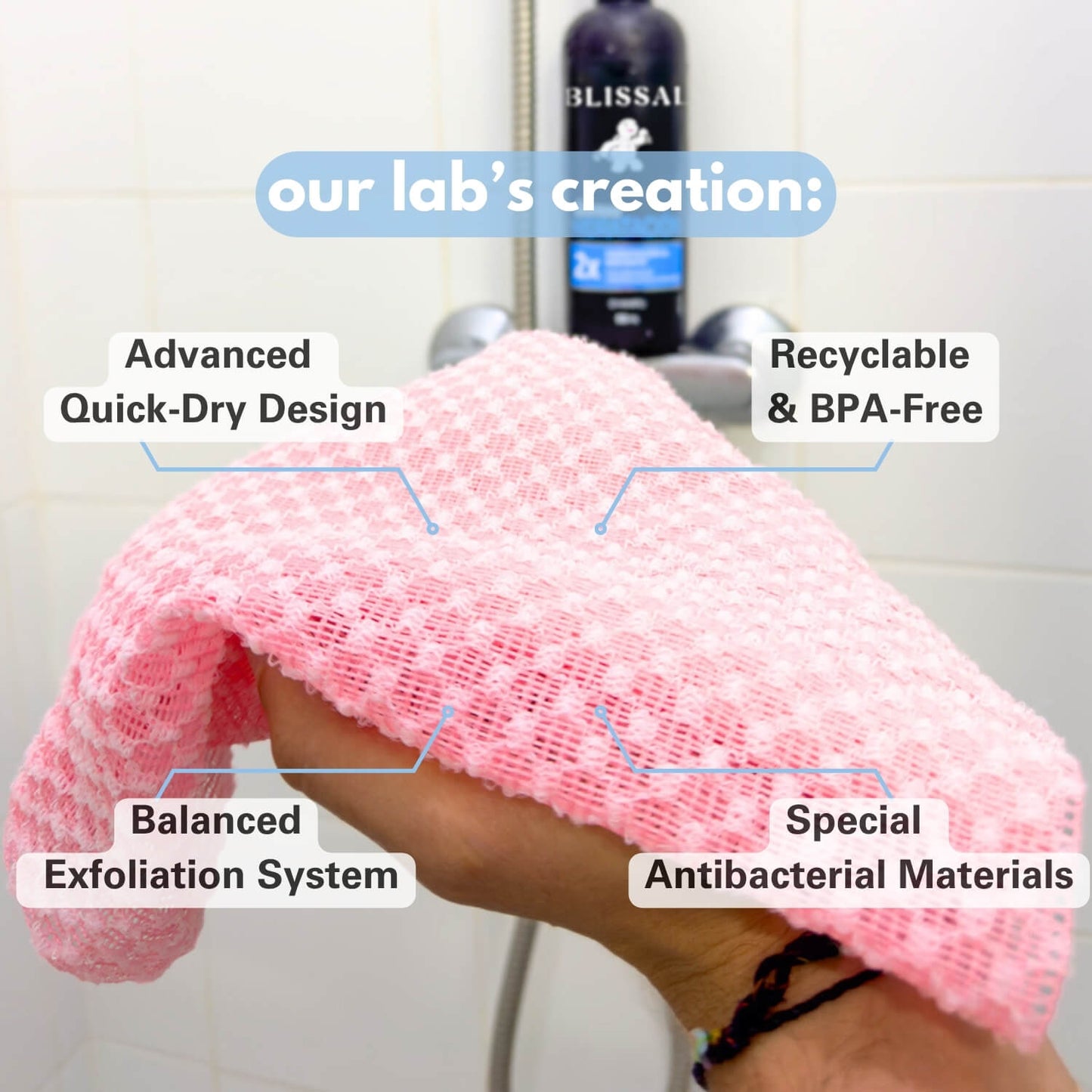 Toalla Exfoliante Premium Cuidado Piel