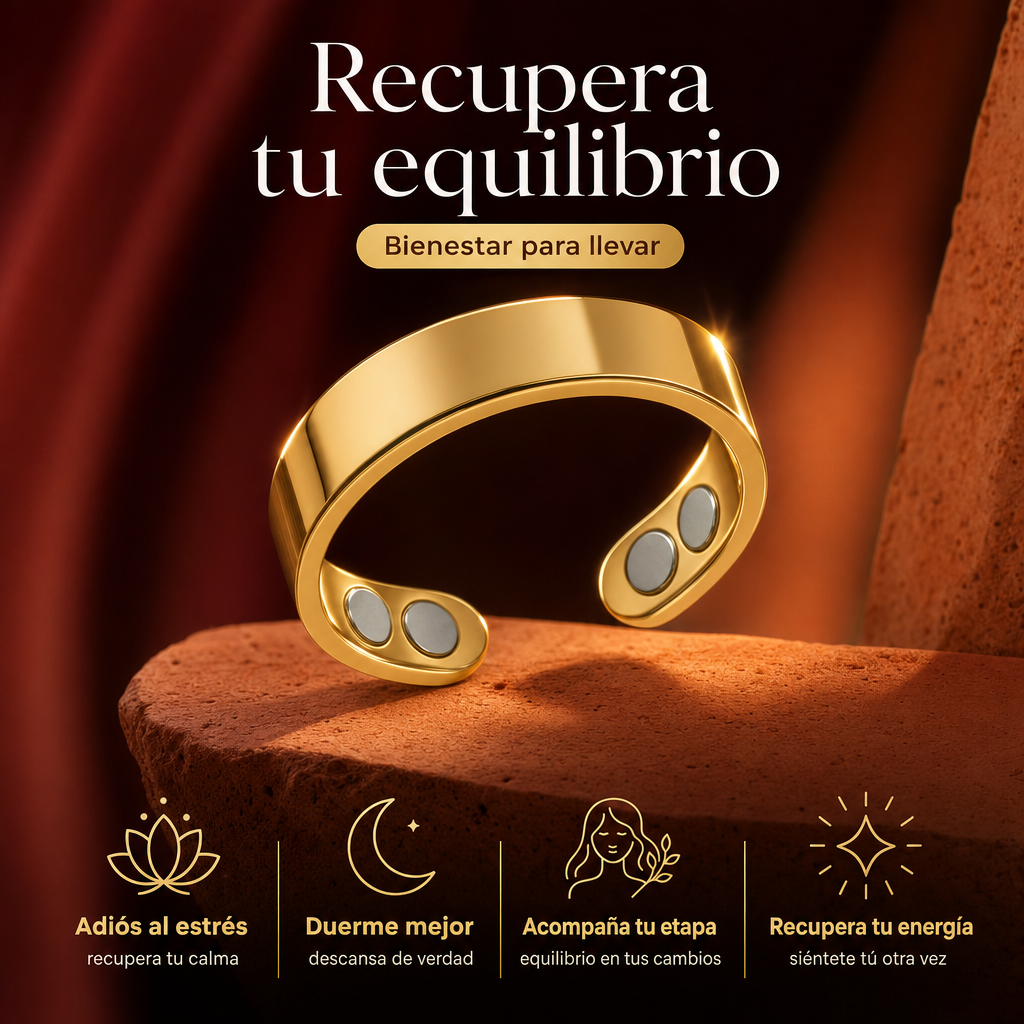 Anillo Adaptable BioMagnet® - Apoyo Migrañas y Estrés