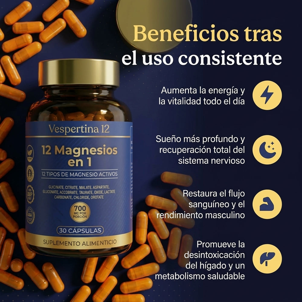 Vespertina 12 | Tu Ritual de 12 Magnesios en 1, Apaga el Ruido del Día.