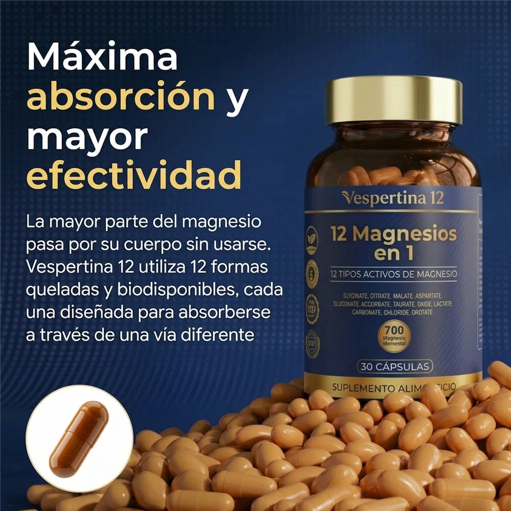Vespertina 12 | Tu Ritual de 12 Magnesios en 1, Apaga el Ruido del Día.